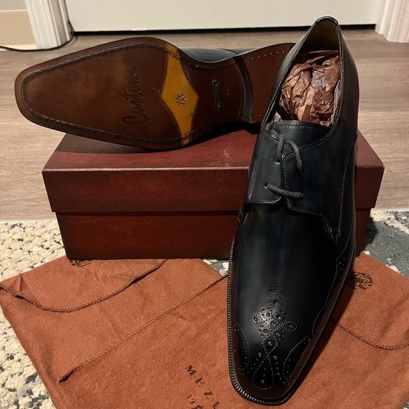 Mezlan Shoes Mezlen Navy Size 2 M Mens Dress Shoe Poshmark